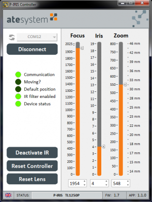 Control application for PC - EN version