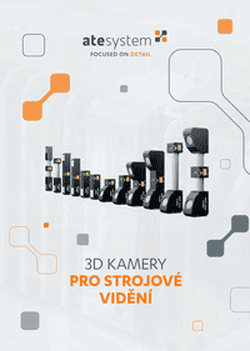 titulní stránka brožury 3D kamery pro strojové vidění