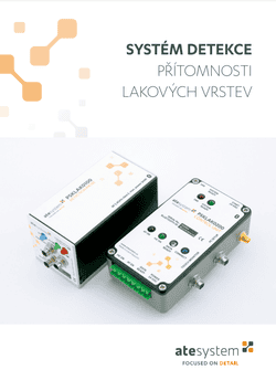 titulní stránka brožury Systém detekce přítomnosti lakových vrstev